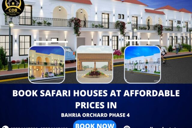 Book Safari Houses in Bahria Orchard Phase 4 