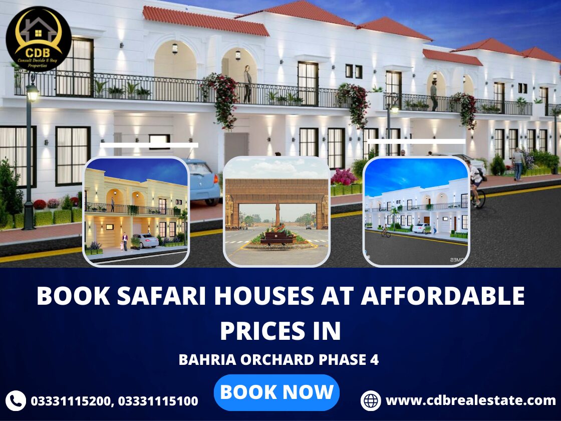 Book Safari Houses in Bahria Orchard Phase 4 