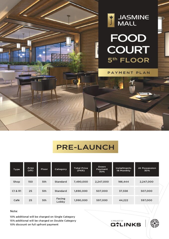 Jasmine Mall 5th Floor Payment Plan