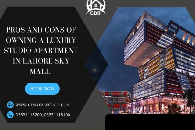 Luxury Studio Apartment in Lahore Sky Mall 