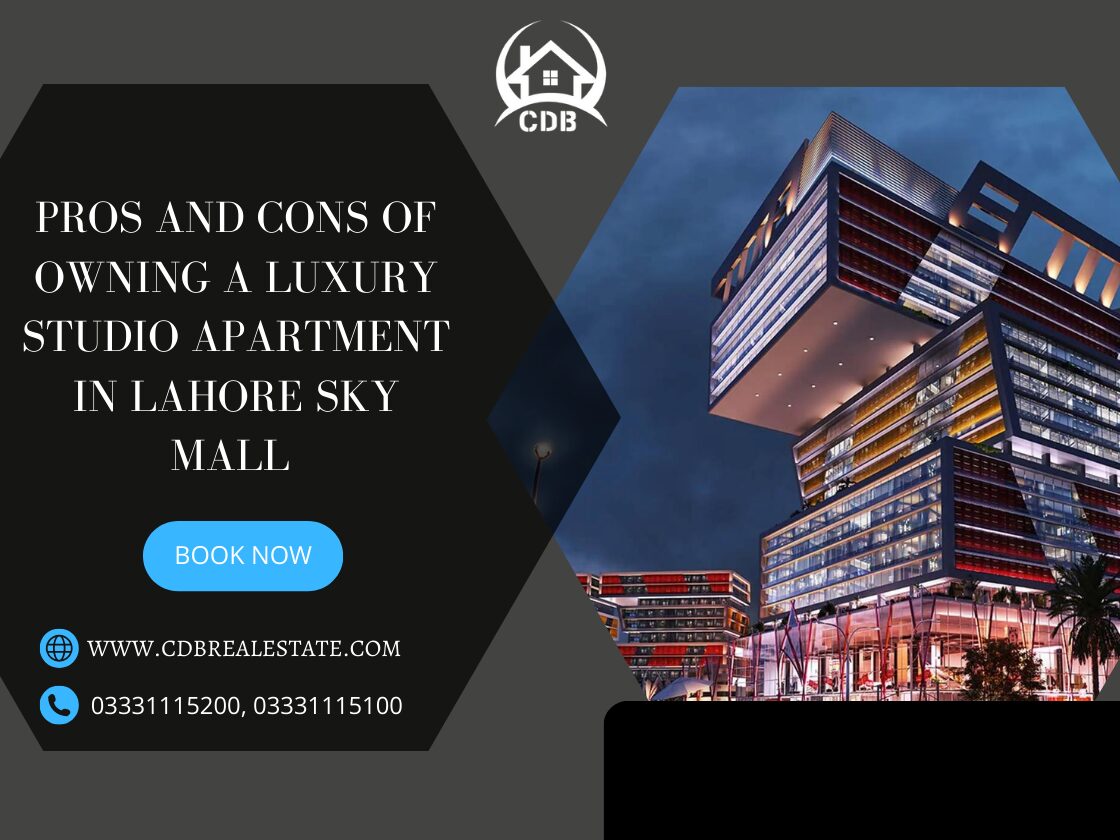 Luxury Studio Apartment in Lahore Sky Mall 