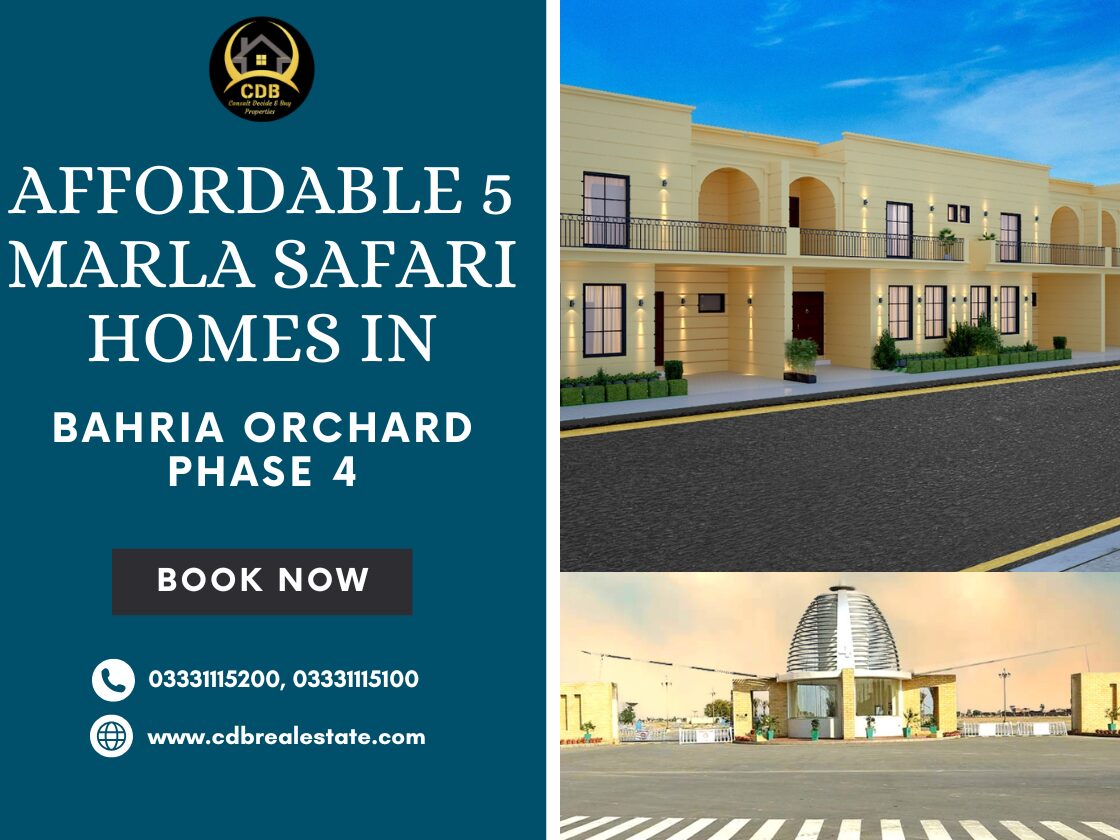 5-Marla Safari Homes in Bahria Orchard Phase 4