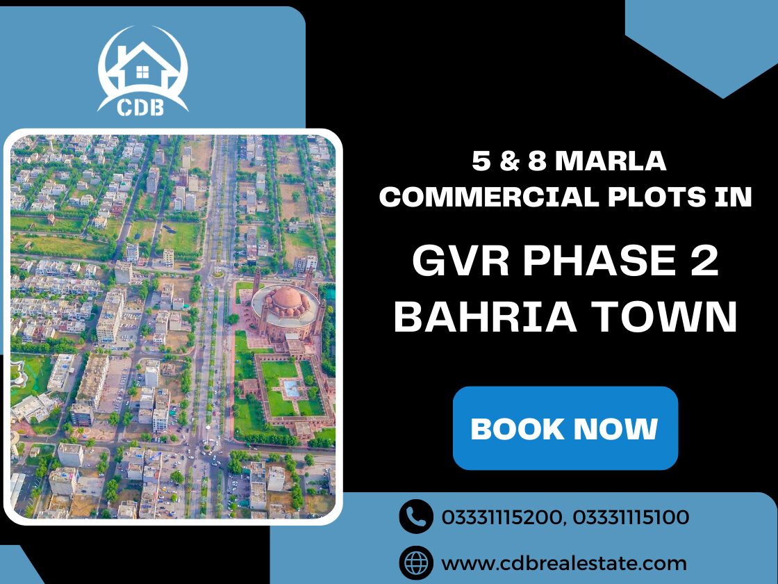 Commercial Plots in GVR Phase 2 Bahria Town