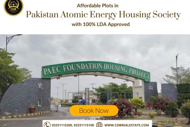 Affordable Plots in Pakistan Atomic Energy Housing Society with 100% LDA Approved