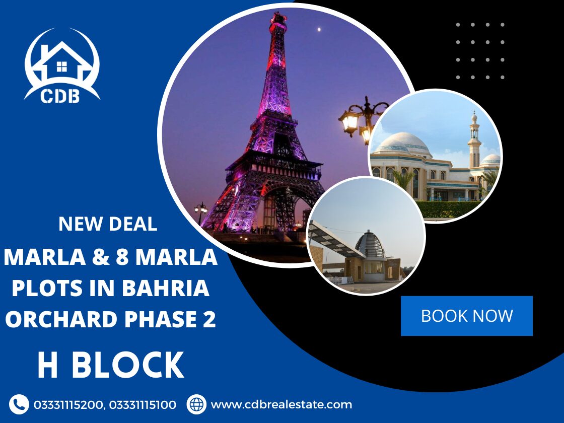 5 Marla & 8 Marla Plots in Bahria Orchard Phase 2 H Block