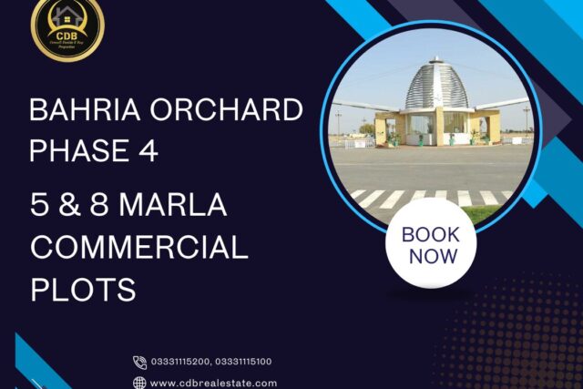 5 & 8 Marla Commercial Plots in Bahria Orchard Phase 4