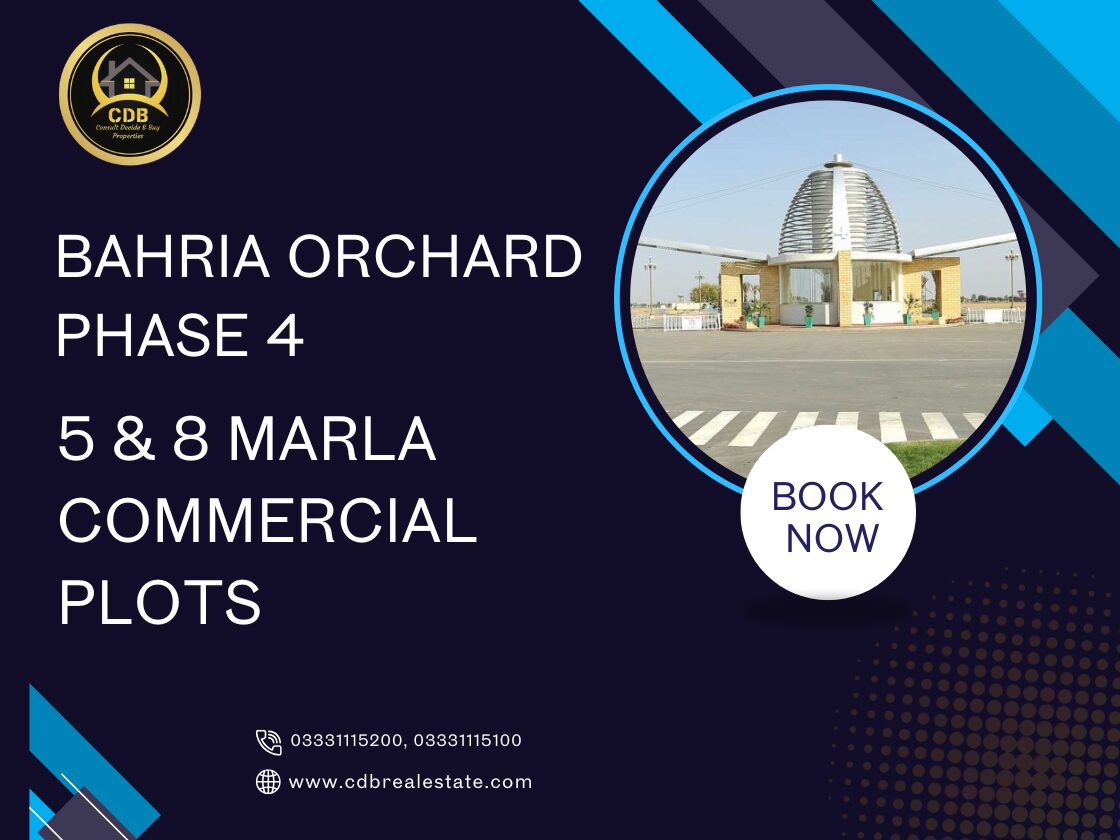 5 & 8 Marla Commercial Plots in Bahria Orchard Phase 4