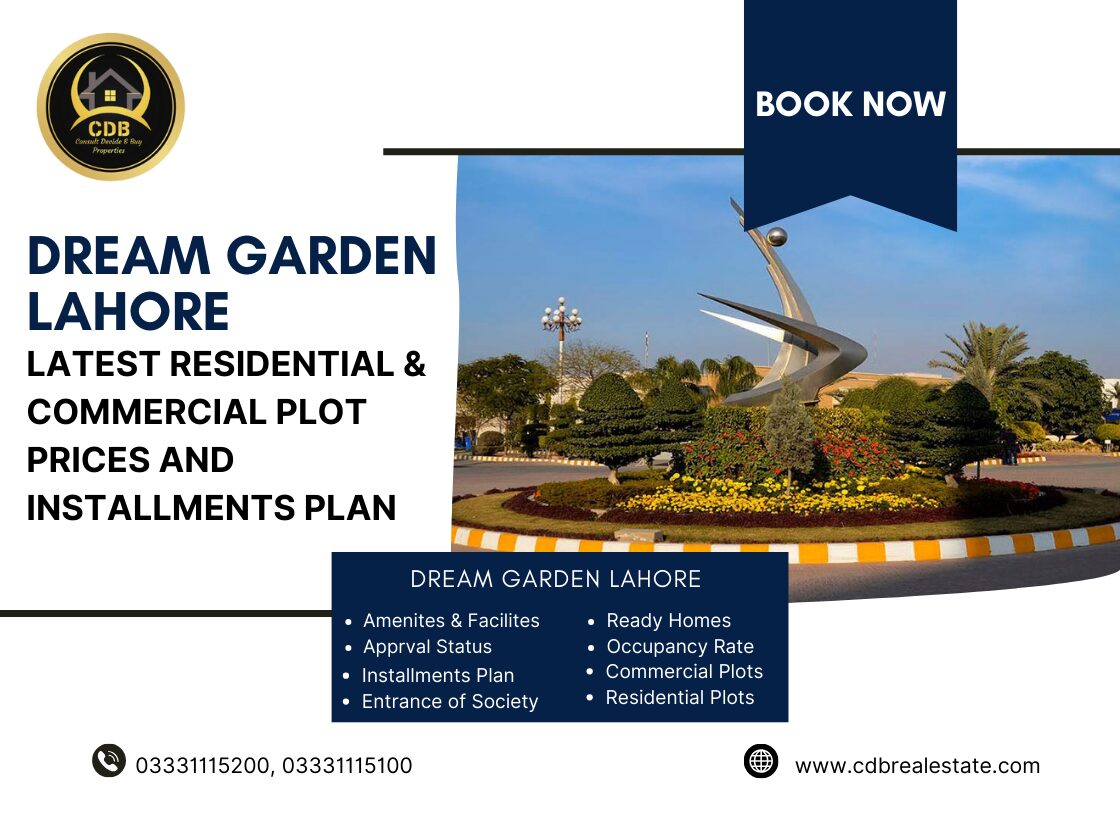 Dream Garden Lahores Latest Residential Commercial Plot Prices and Installments Plan