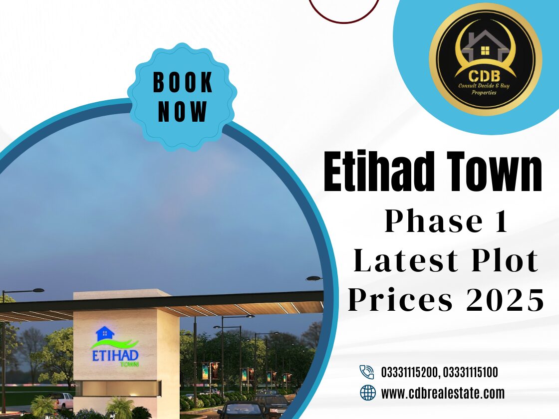 Etihad Town Phase 1 Latest Plot Prices 2025