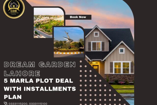 New 5 Marla Plot Deal in Dream Garden Lahore with a Flexible Installment Plan