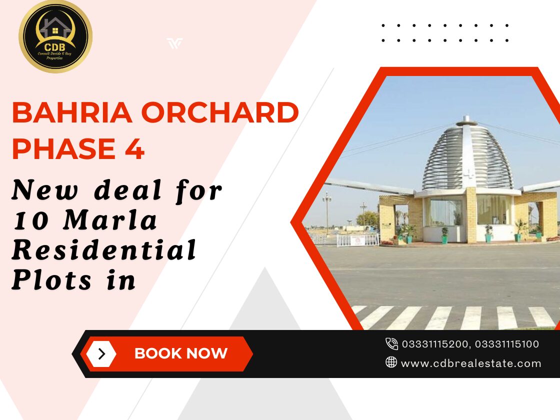 New deal for 10 Marla Residential Plots in Bahria Orchard Phase 4