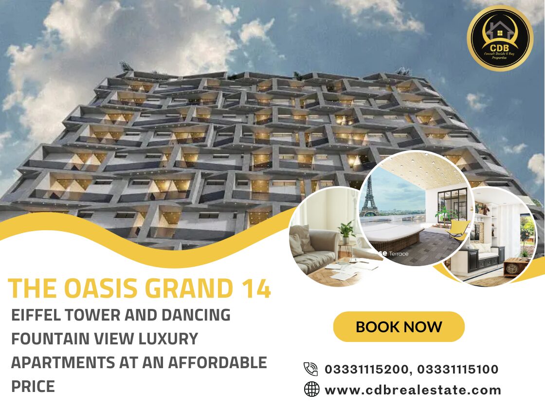 The Oasis Grand 14 Offers the Eiffel Tower and Dancing Fountain View Luxury Apartments at an Affordable Price