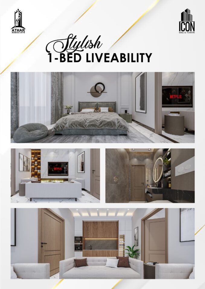 1-Bed Apartments in Icon Mall & Towers