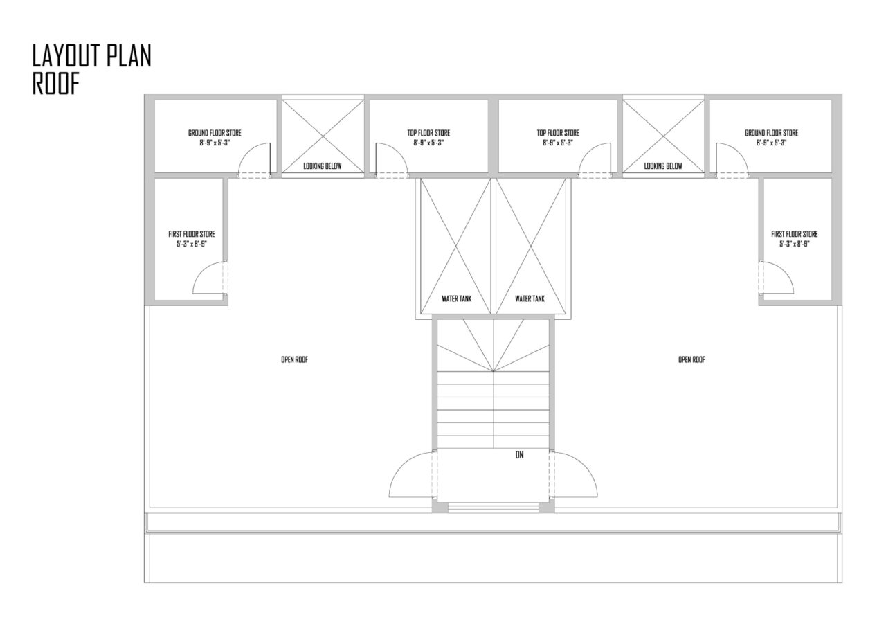 Roof Floor Layout Plan of 19 Pine Avenue Town Houses