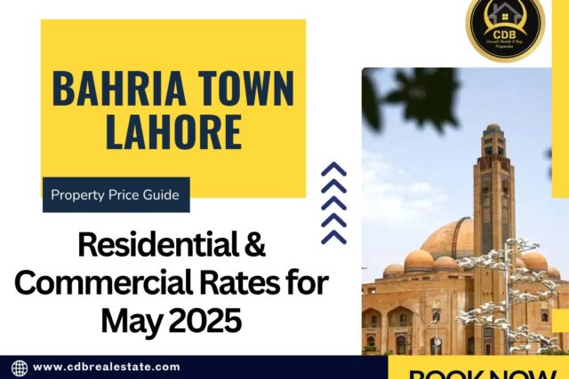 Bahria Town Lahore Property Price Guide – Residential & Commercial Rates for May 2025