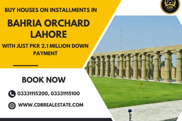 bahria orchard lahore Houses on installments