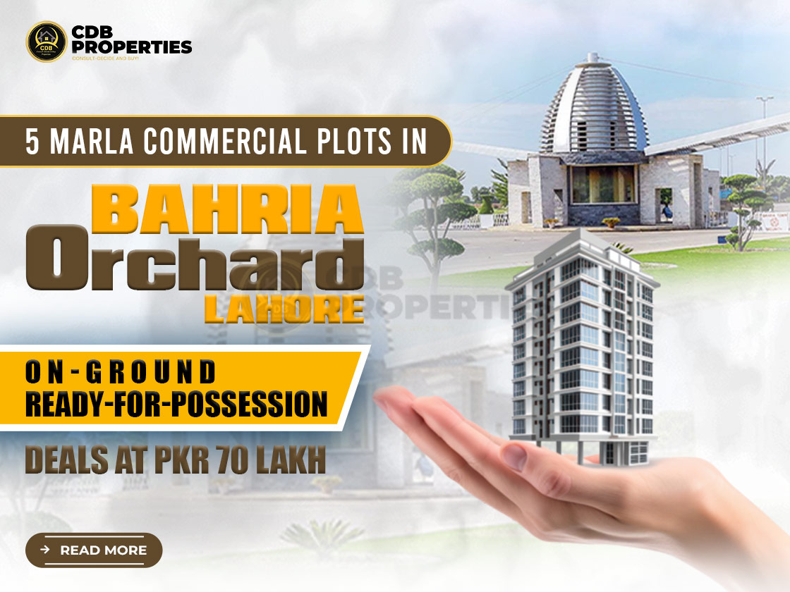 5 Marla Commercial Plots in Bahria Orchard Lahore