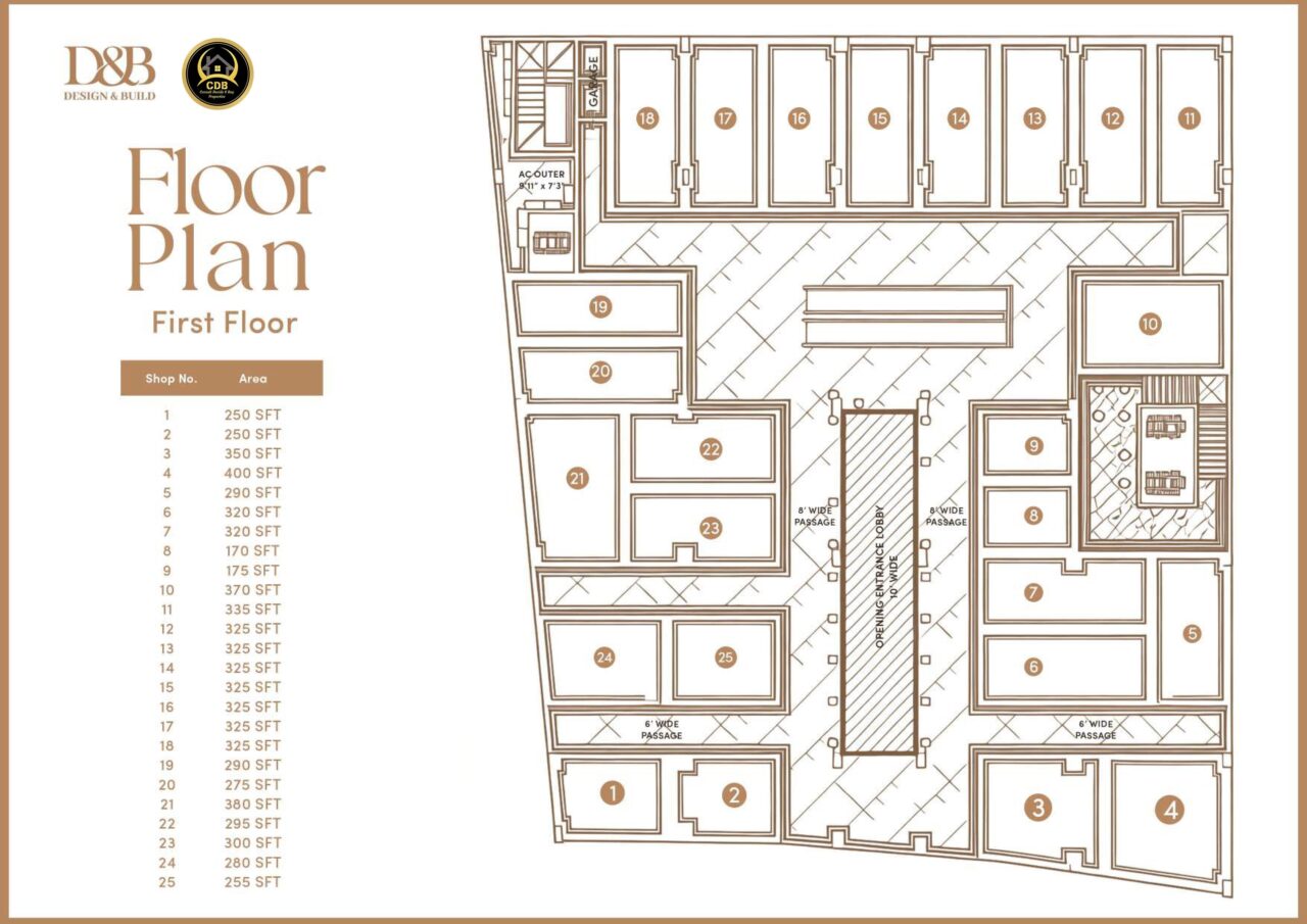 Madina Mall & Residency 1F_Commercial_Floorplan