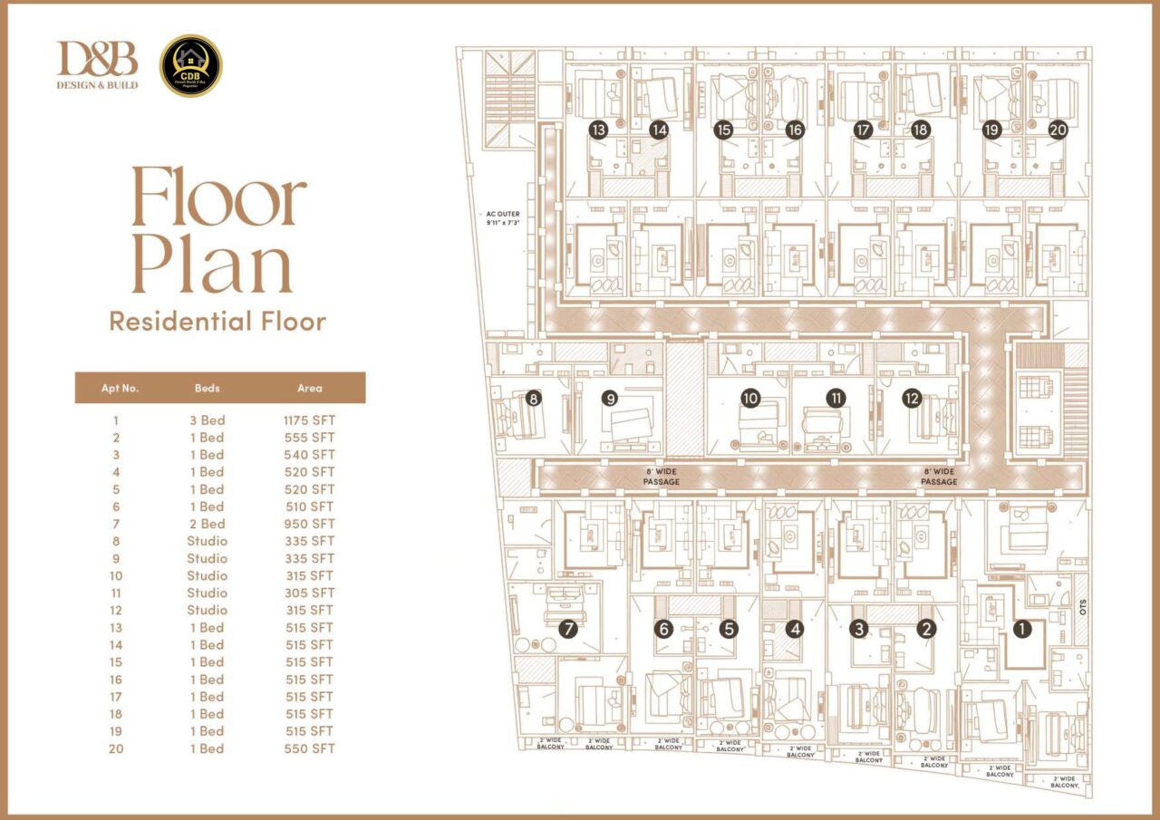 Madina Mall & Residency Floorplan_Residential_Floorplan