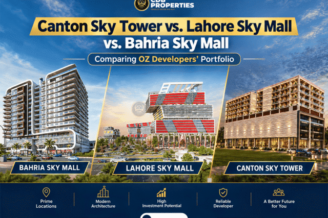 Canton Sky Tower vs. Lahore Sky Mall vs. Bahria Sky Mall (1)