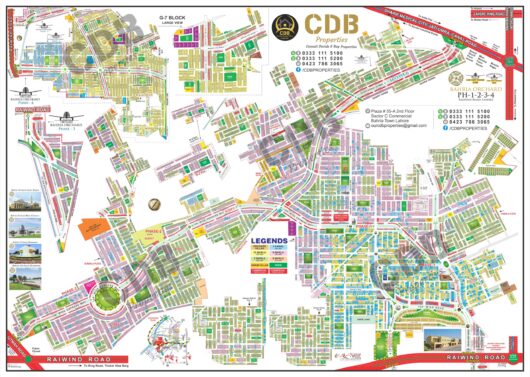 Bahria Orchard - Society Map